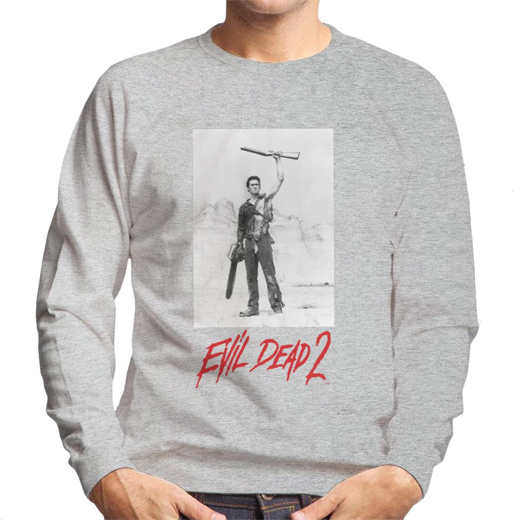 Evil Dead 2 Ash Red Text Logo Men's Sweatshirt product image 4