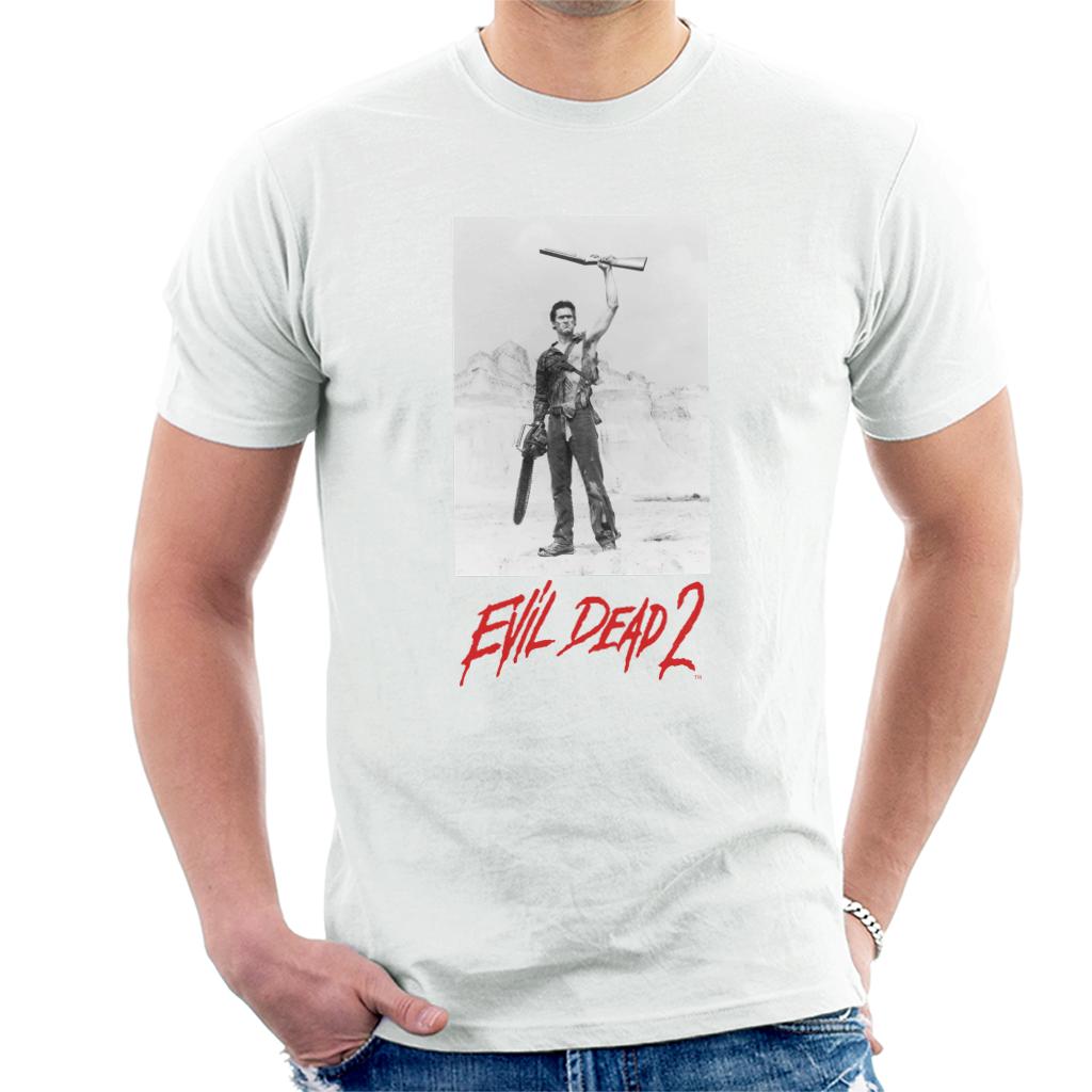 Evil Dead 2 Ash Red Text Logo Men's T-Shirt product image 6