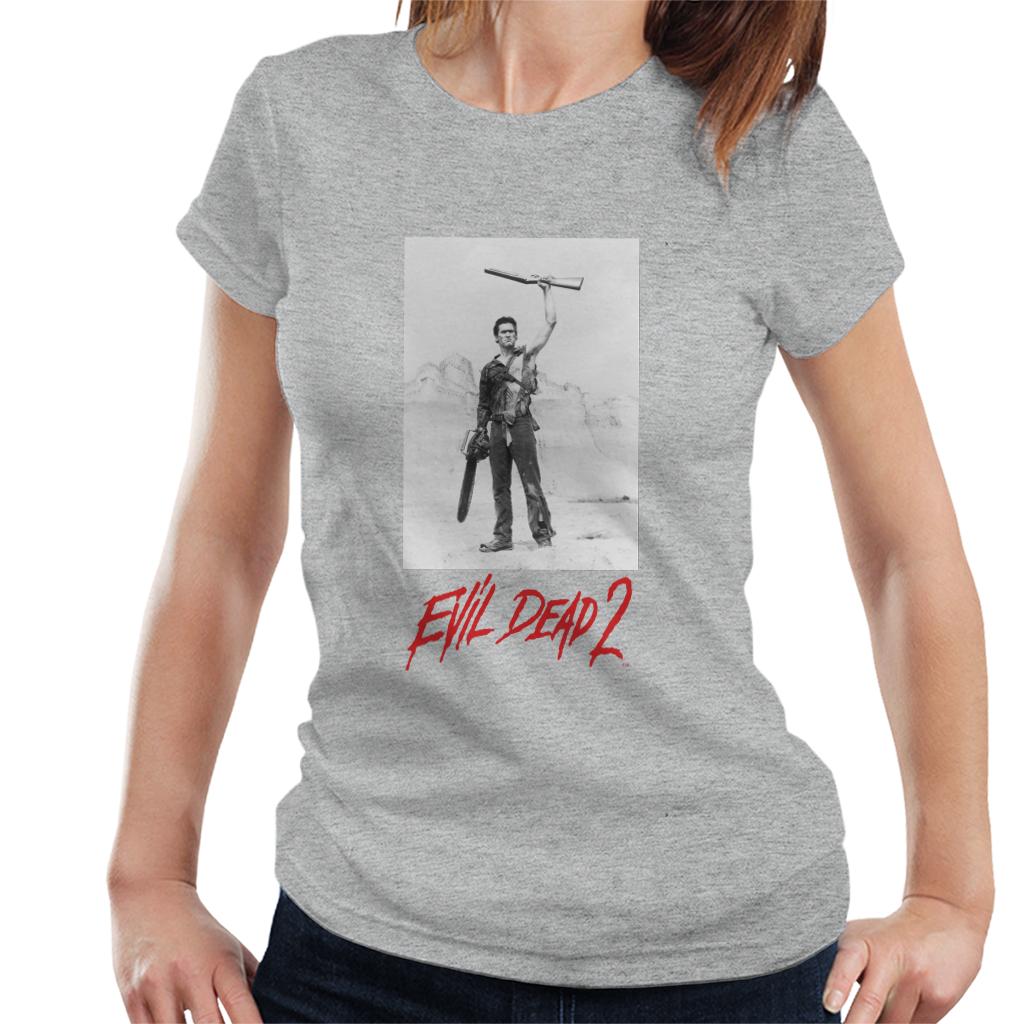 Evil Dead 2 Ash Red Text Logo Women's T-Shirt product image 4