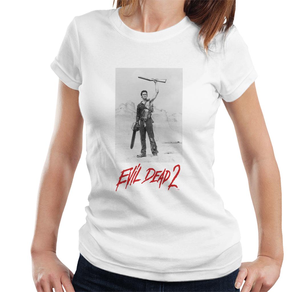Evil Dead 2 Ash Red Text Logo Women's T-Shirt product image 6