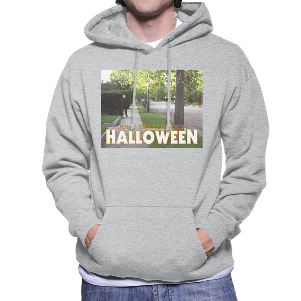 Halloween Michael Myers Behind Bush Men's Hooded Sweatshirt product image 4