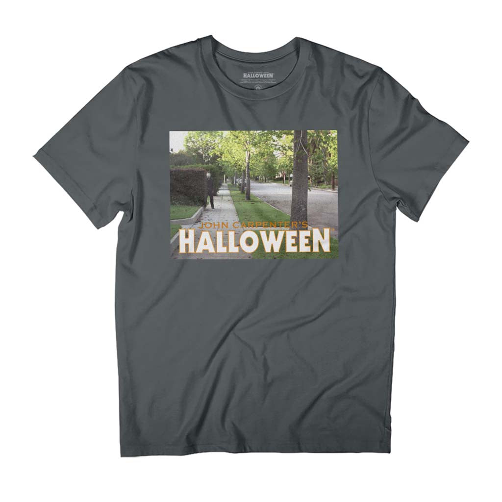 Halloween Michael Myers Behind Bush Men's T-Shirt product image 1