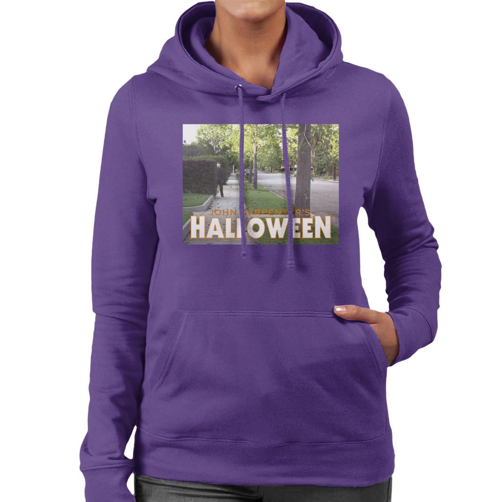 Halloween Michael Myers Behind Bush Women's Hooded product image 6