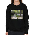 Halloween Michael Myers Behind Bush Women's Sweatshirt product image 1