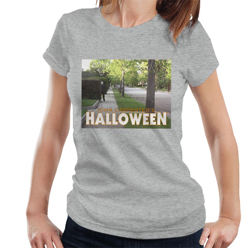 Halloween Michael Myers Behind Bush Women's T-Shirt product image 4