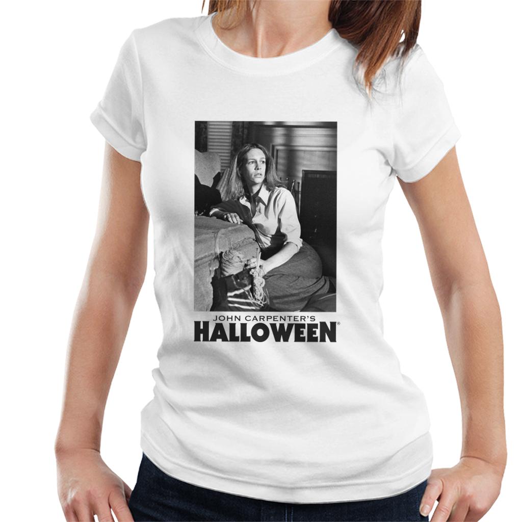 Halloween Laurie Strode Hiding From Michael Women's T-Shirt product image 4
