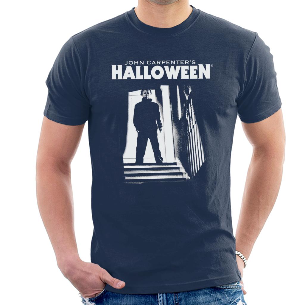 Halloween Michael Myers Top Of The Stairs Men's T-Shirt product image 4