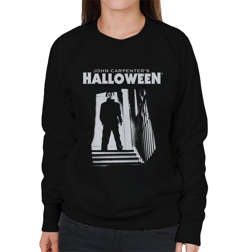 Halloween Michael Myers Top Of The Stairs Women's Sweatshirt product image 1