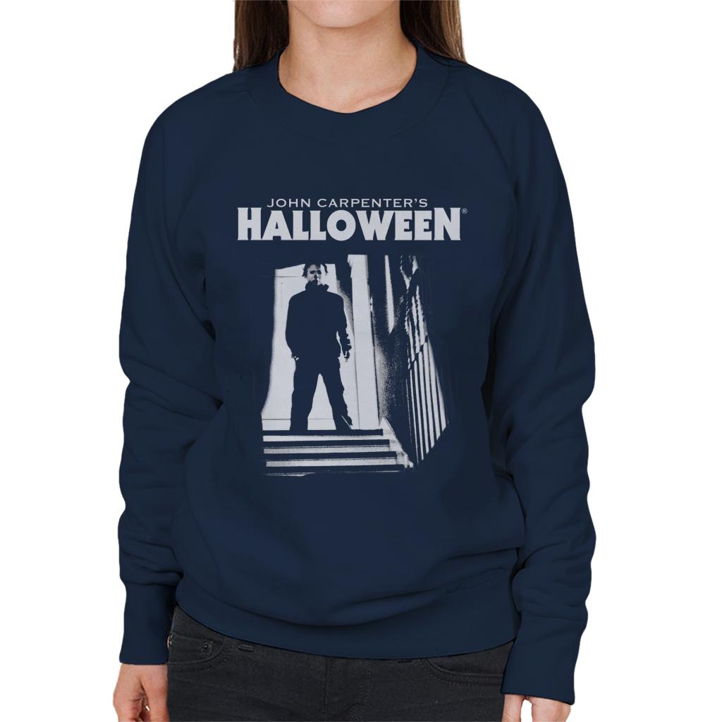 Halloween Michael Myers Top Of The Stairs Women's Sweatshirt product image 4
