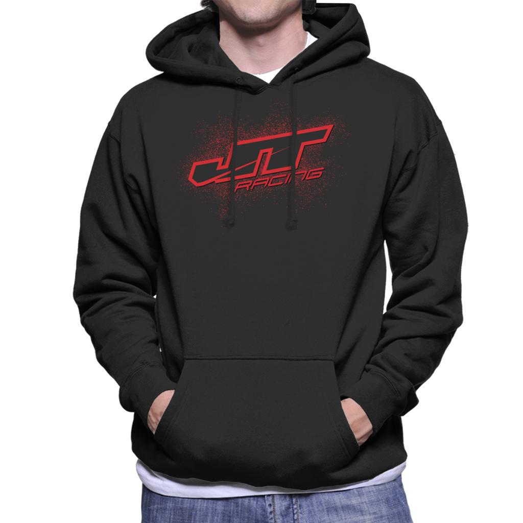 JT Racing Red Splatter Logo Men's Hooded Sweatshirt product image 1