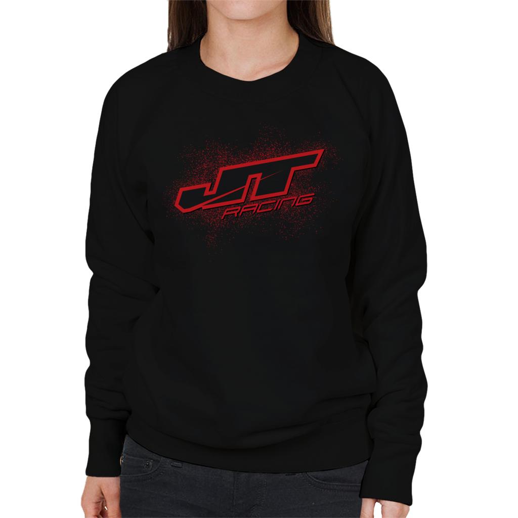JT Racing Red Splatter Logo Women's Sweatshirt product image 1