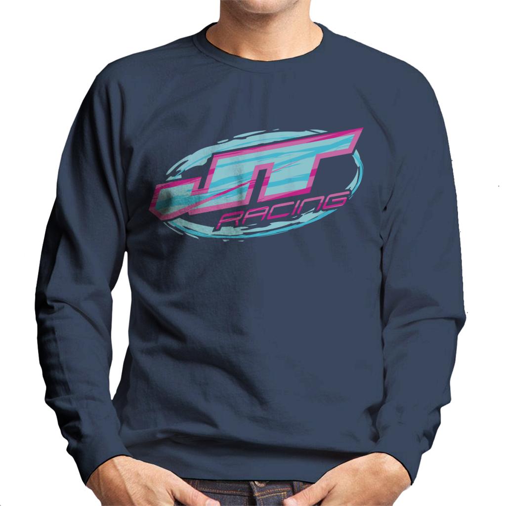 JT Racing Blue And Pink Logo Men's Sweatshirt product image 4