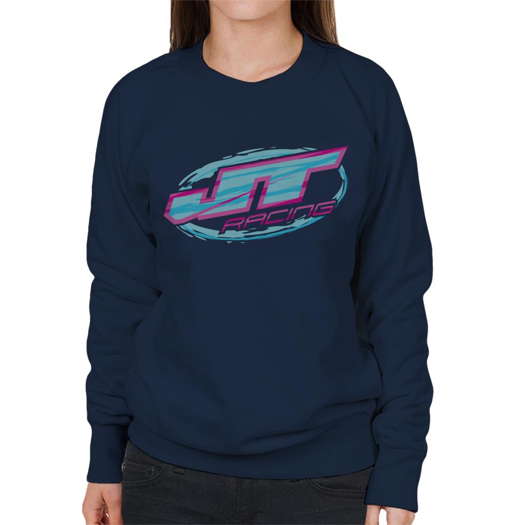 JT Racing Blue And Pink Logo Women's Sweatshirt product image 4