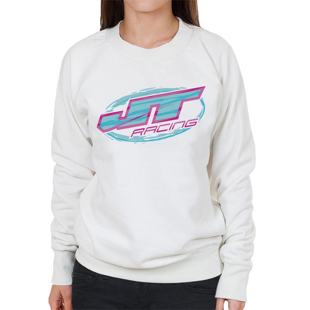 JT Racing Blue And Pink Logo Women's Sweatshirt product image 1