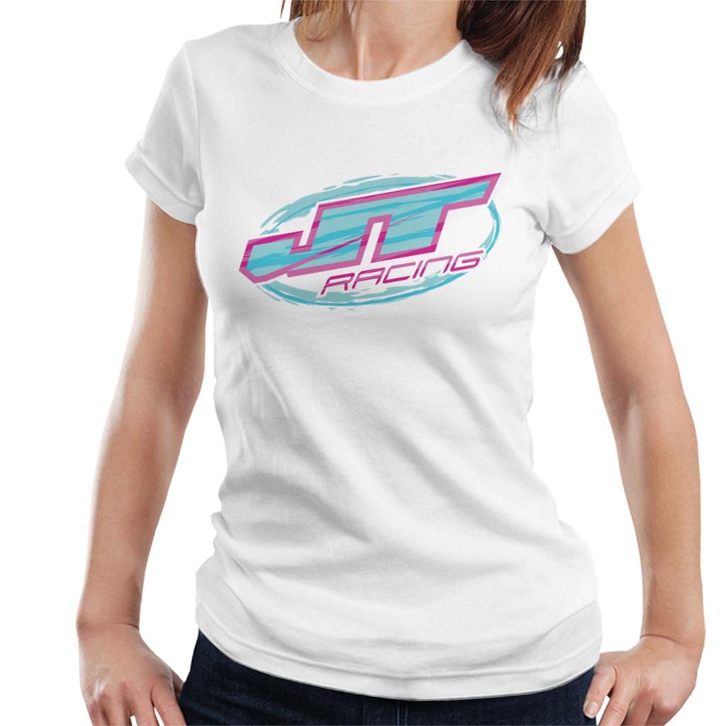 JT Racing Blue And Pink Logo Women's T-Shirt product image 1