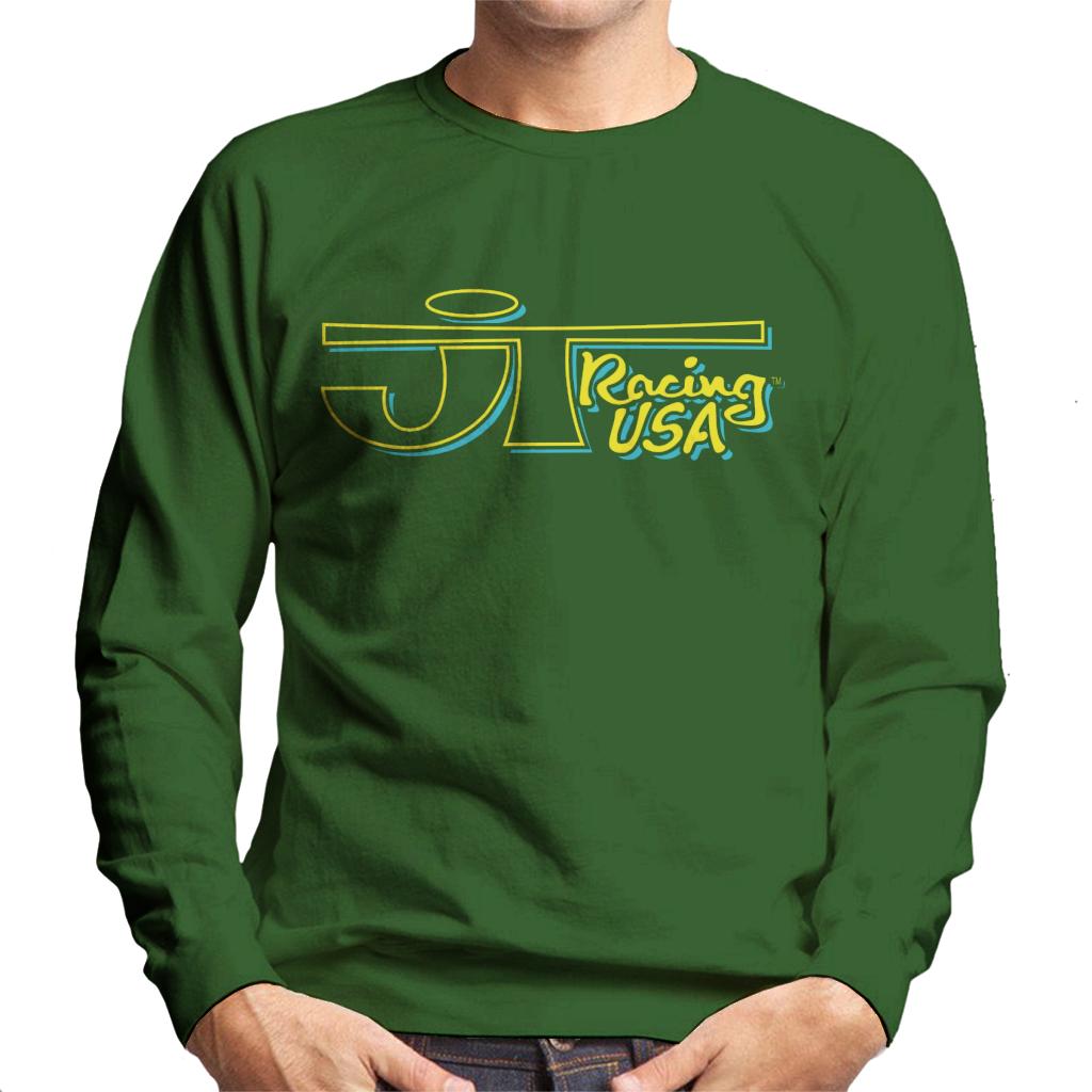 JT Racing Yellow And Blue Logo Men's Sweatshirt product image 6