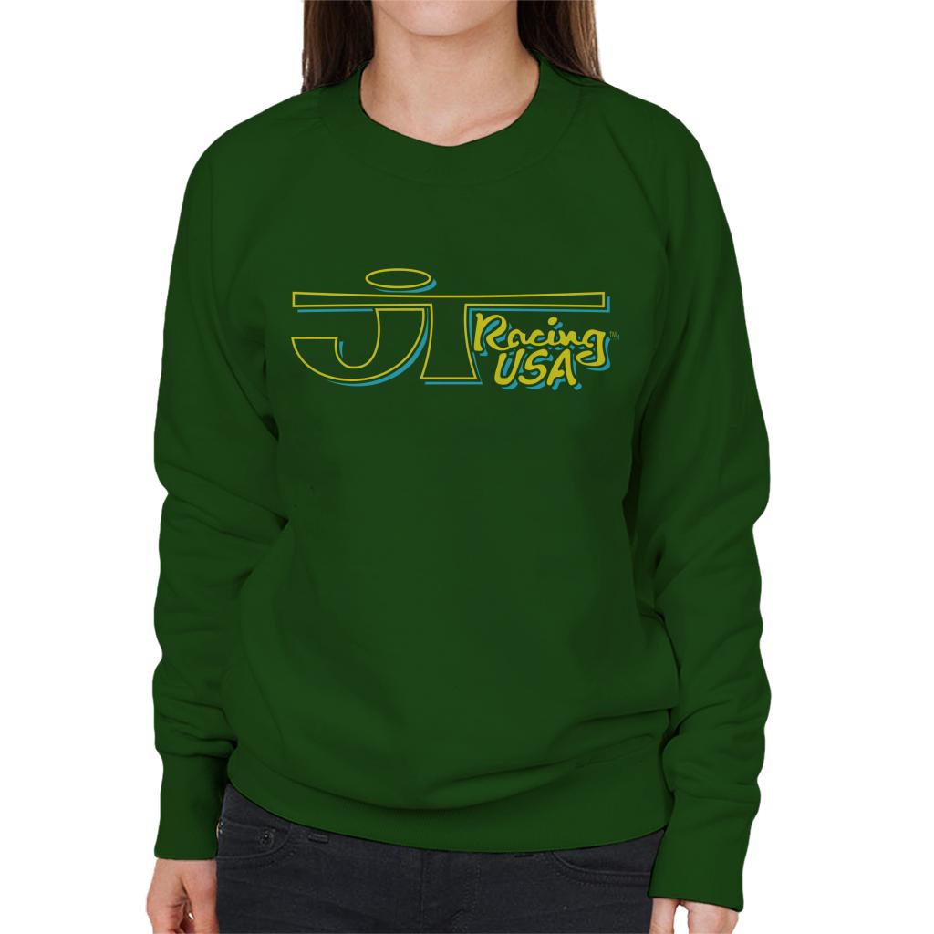 JT Racing Yellow And Blue Logo Women's Sweatshirt product image 6