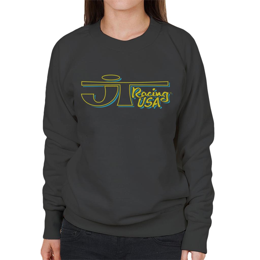 JT Racing Yellow And Blue Logo Women's Sweatshirt product image 1