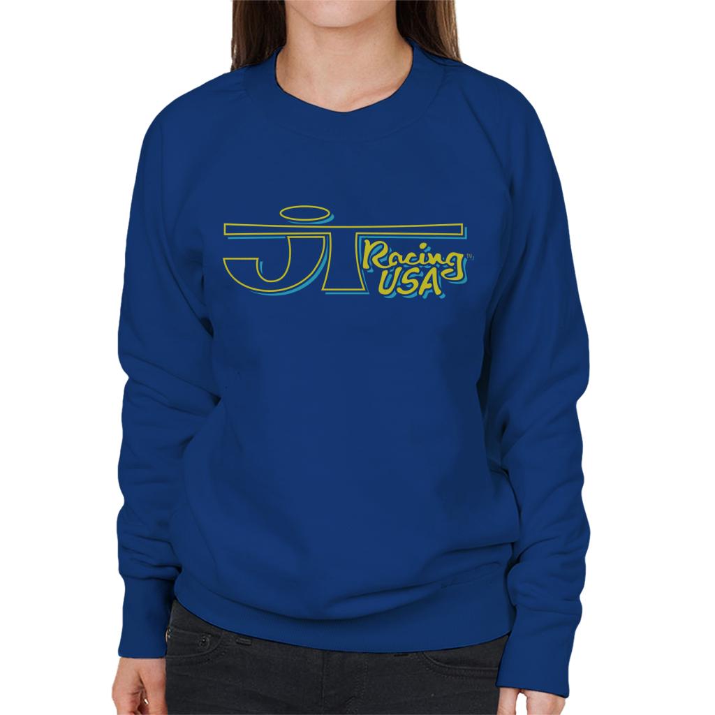 JT Racing Yellow And Blue Logo Women's Sweatshirt product image 4