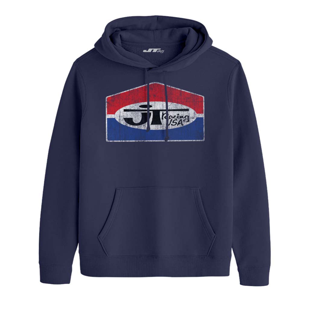 JT Racing Fading Classic Logo Men's Hooded Sweatshirt product image 1
