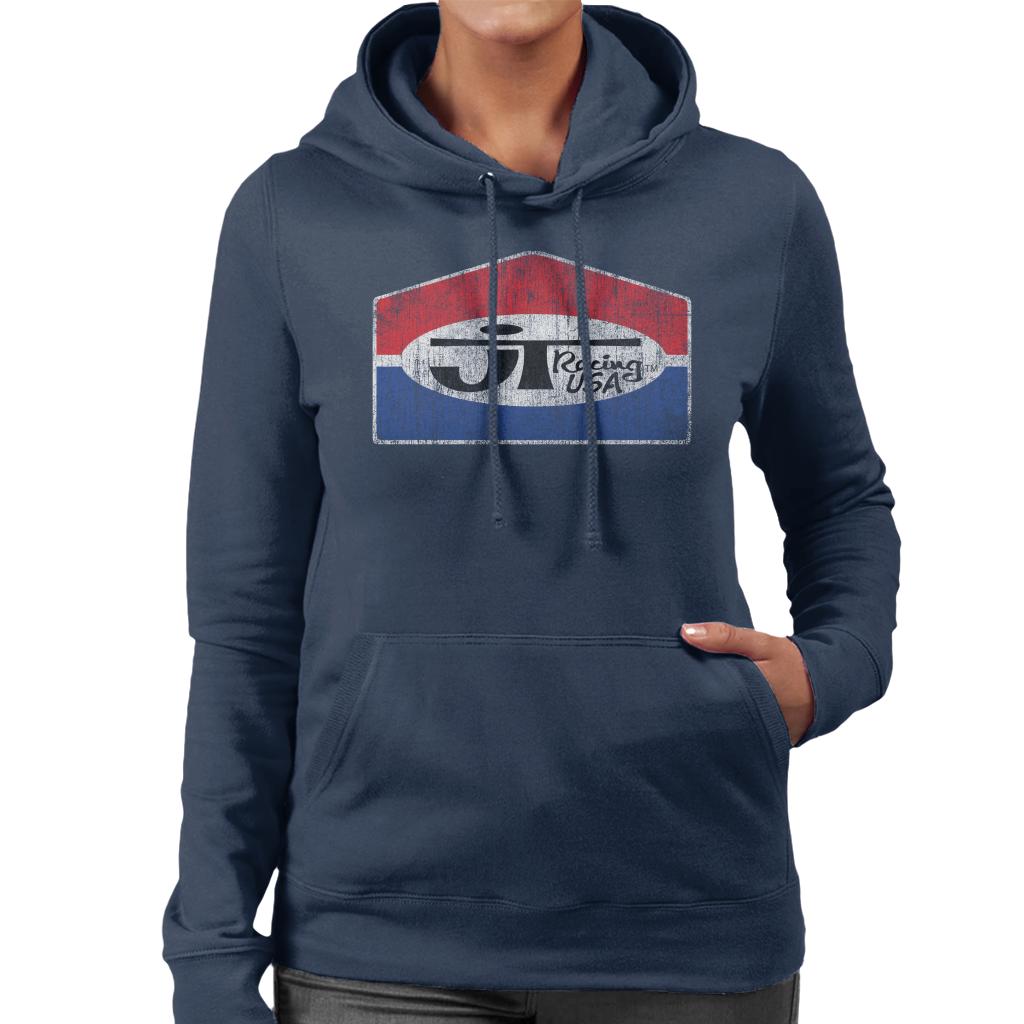 JT Racing Fading Classic Logo Women's Hooded Sweatshirt product image 4