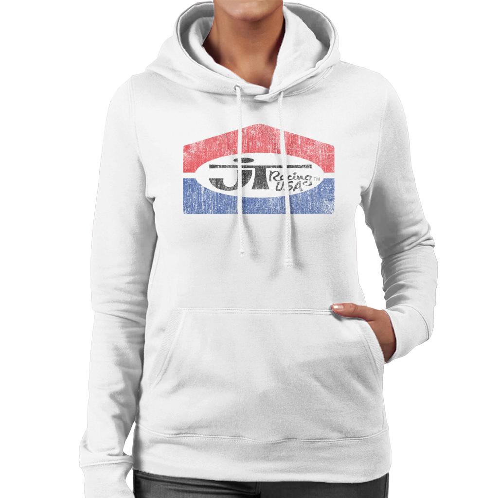 JT Racing Fading Classic Logo Women's Hooded Sweatshirt product image 1