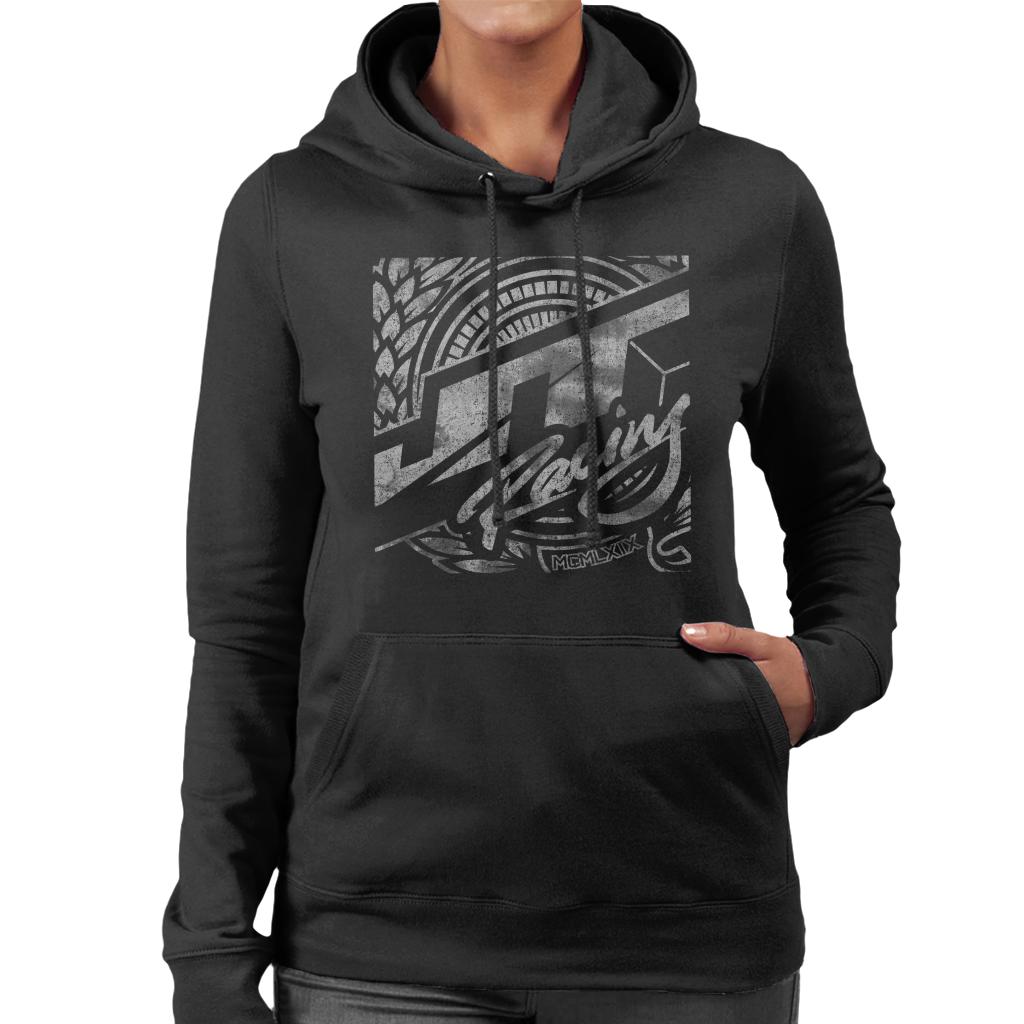 JT Racing 1969 Silver Logo Women's Hooded Sweatshirt product image 1