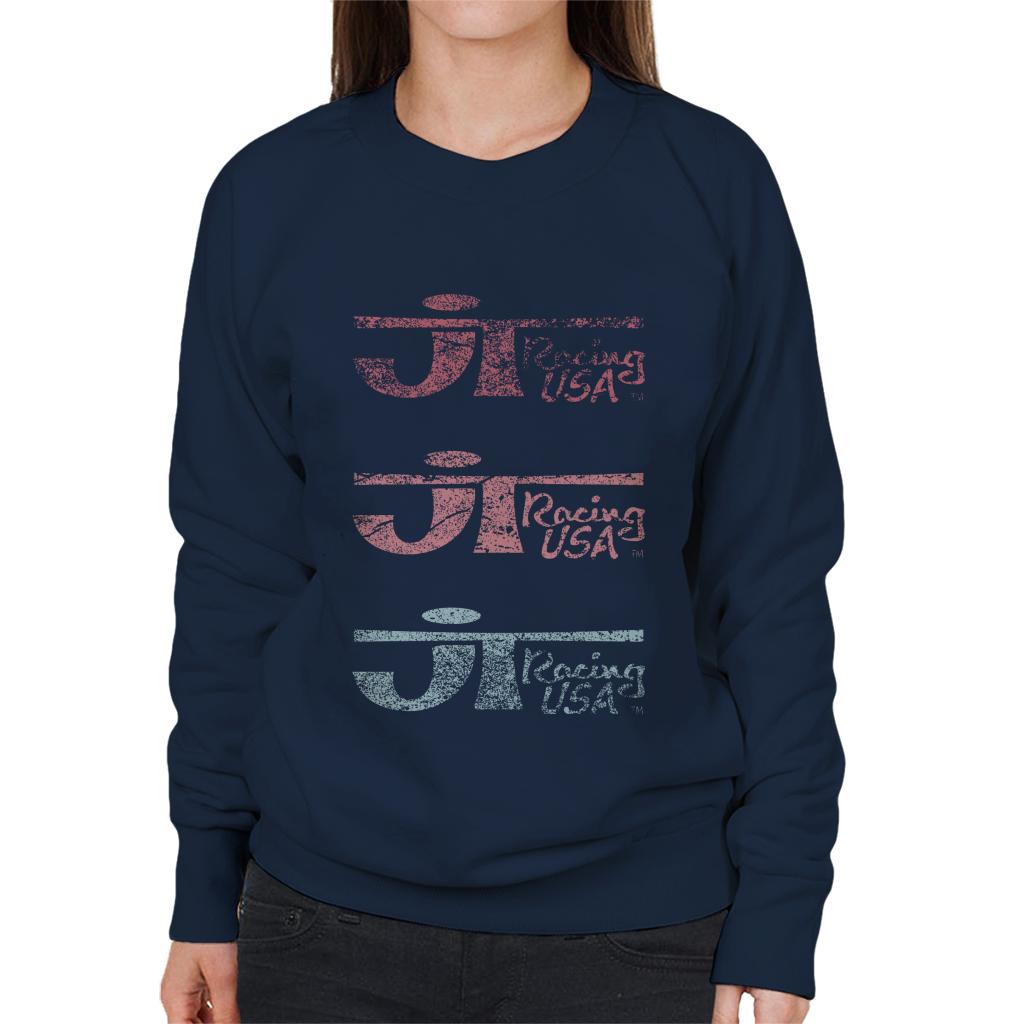 JT Racing Faded Trio Of Logos Women's Sweatshirt product image 6