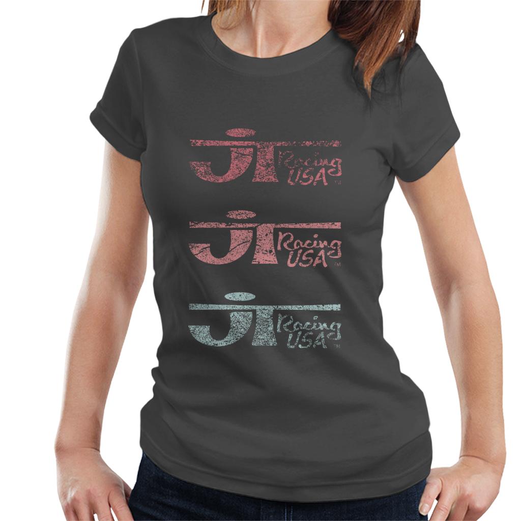 JT Racing Faded Trio Of Logos Women's T-Shirt product image 1
