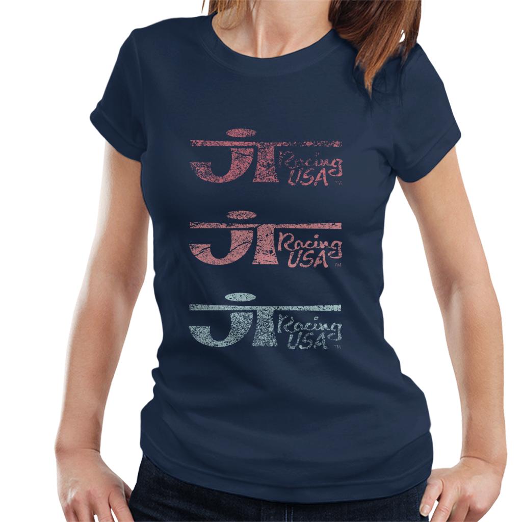 JT Racing Faded Trio Of Logos Women's T-Shirt product image 6