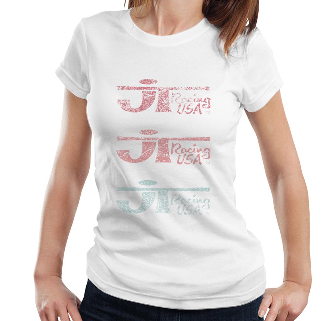 JT Racing Faded Trio Of Logos Women's T-Shirt product image 4
