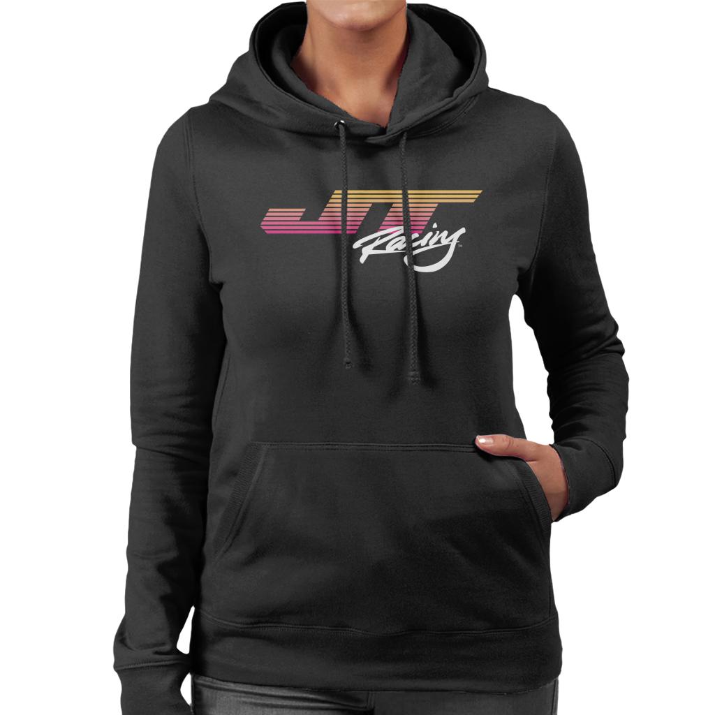JT Racing Sunset Stripes Logo Women's Hooded Sweatshirt product image 1