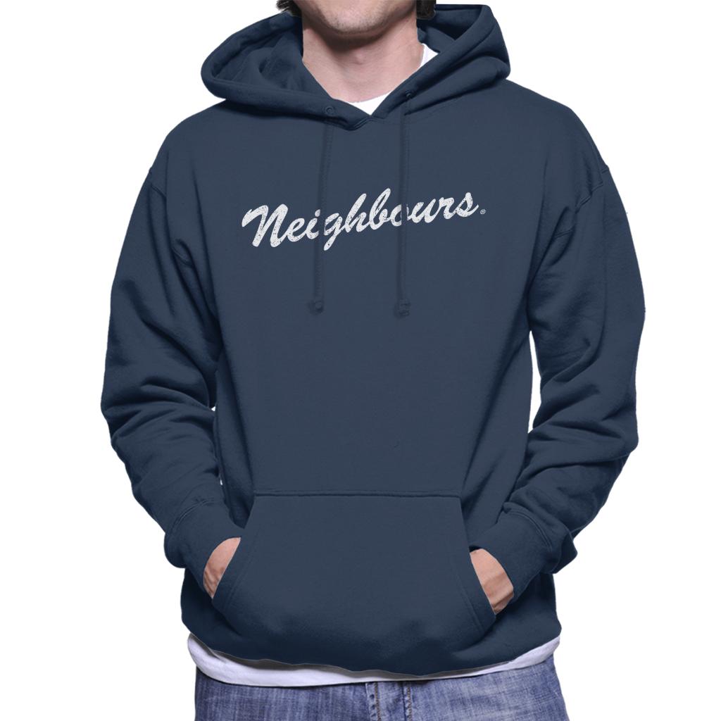 Neighbours White Logo Men's Hooded Sweatshirt product image 1