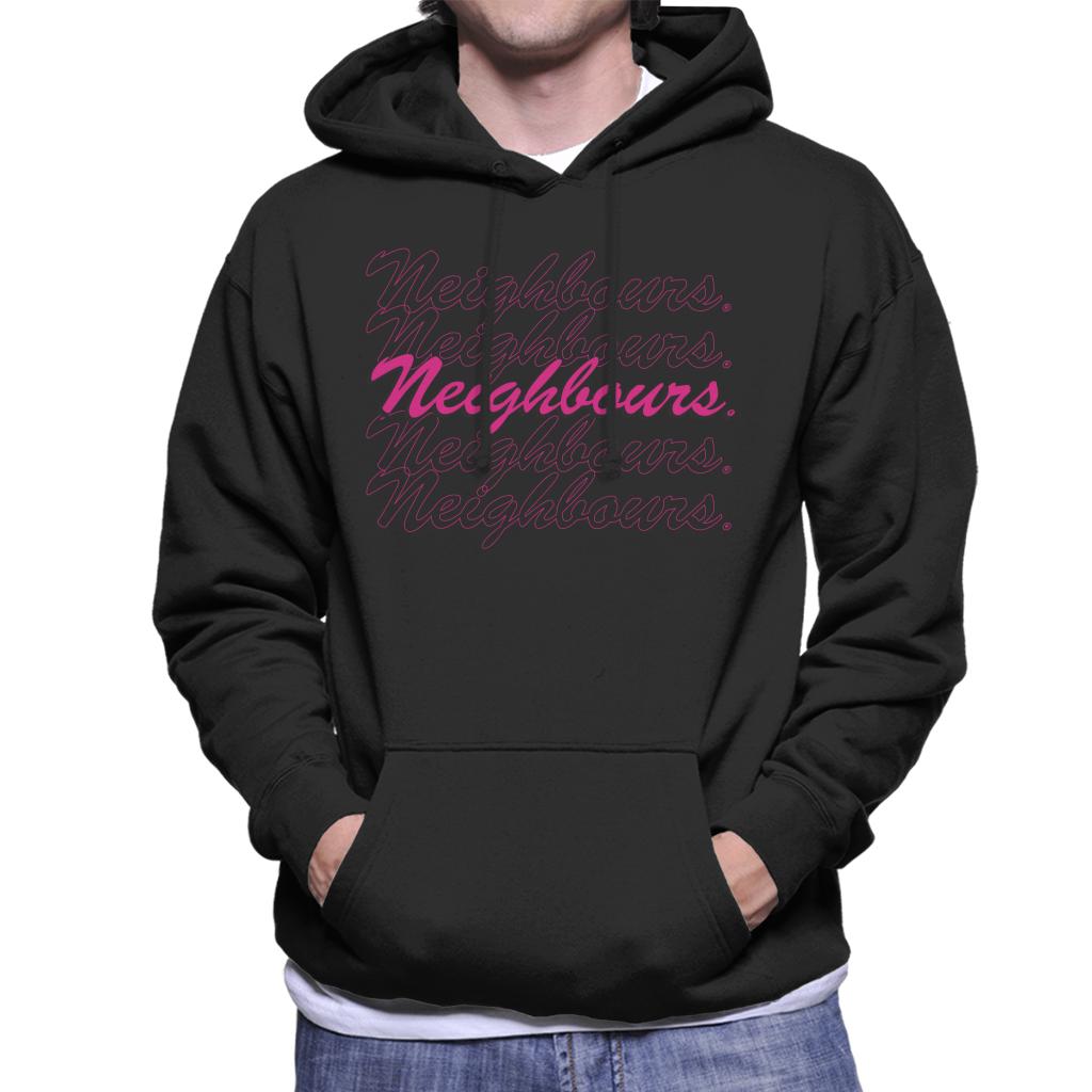 Neighbours Pink Logo Men's Hooded Sweatshirt product image 1