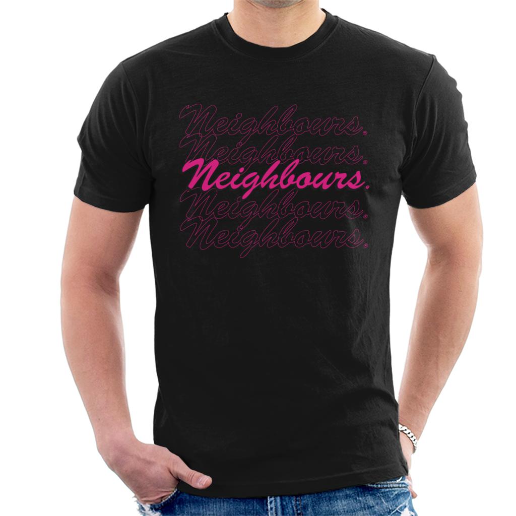 Neighbours Pink Logo Men's T-Shirt product image 1