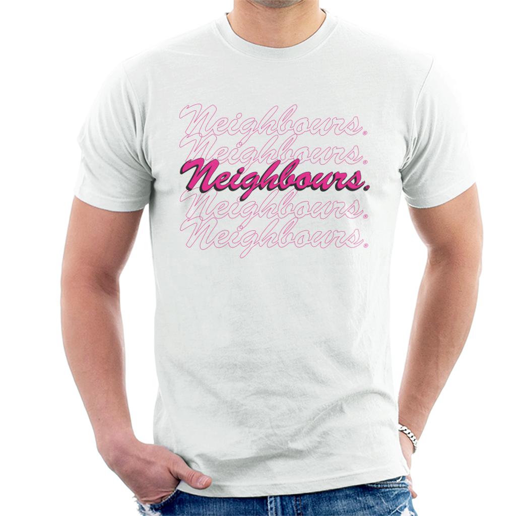 Neighbours Pink Logo Men's T-Shirt product image 4