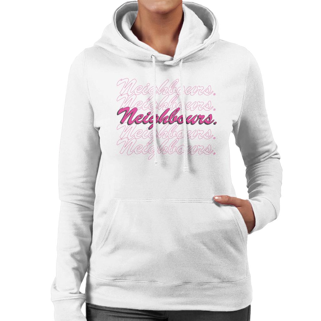 Neighbours Pink Logo Women's Hooded Sweatshirt product image 4