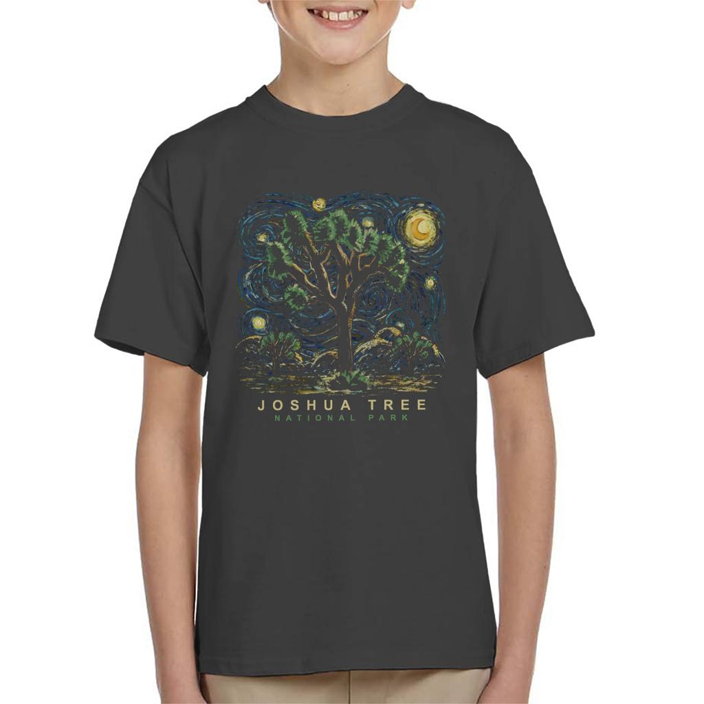 US National Parks Joshua Tree Oil On Canvas Style Kid's product image 4
