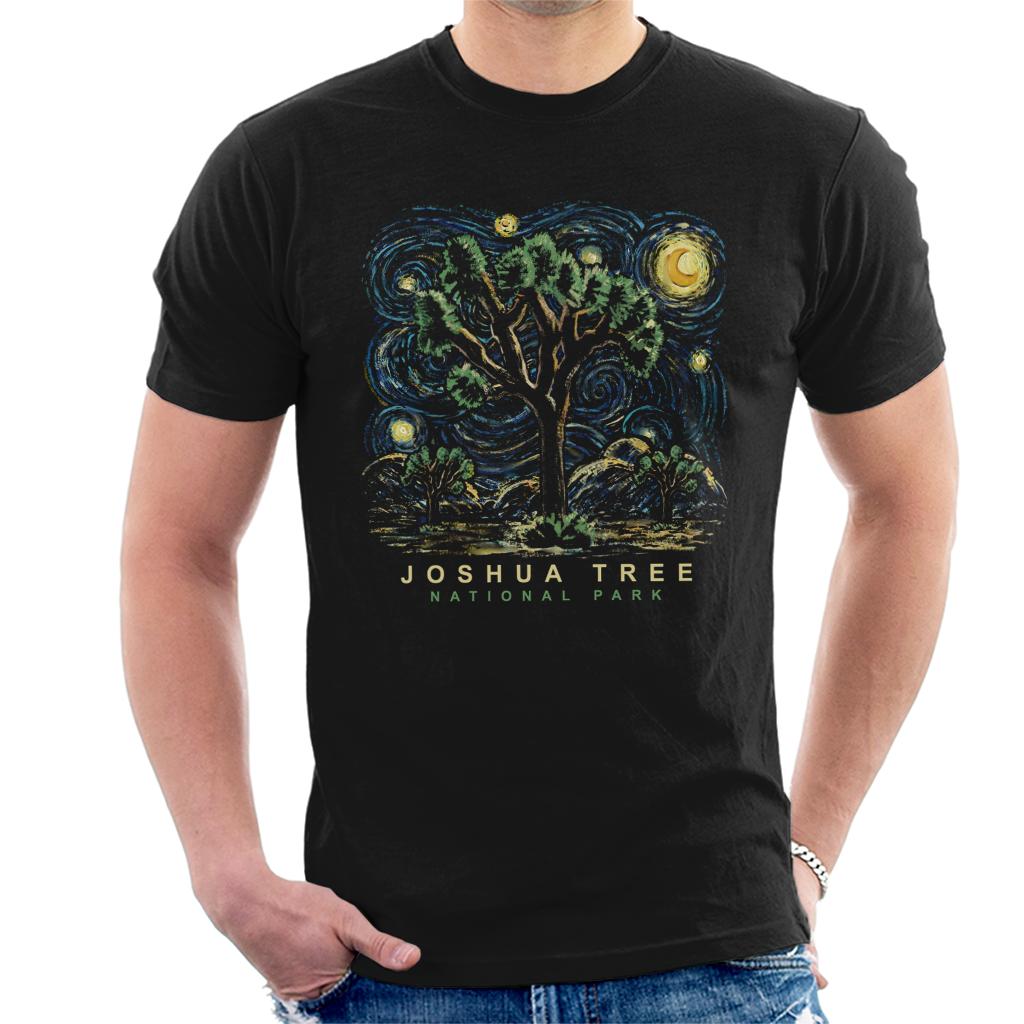 US National Parks Joshua Tree Oil On Canvas Style Men's product image 1