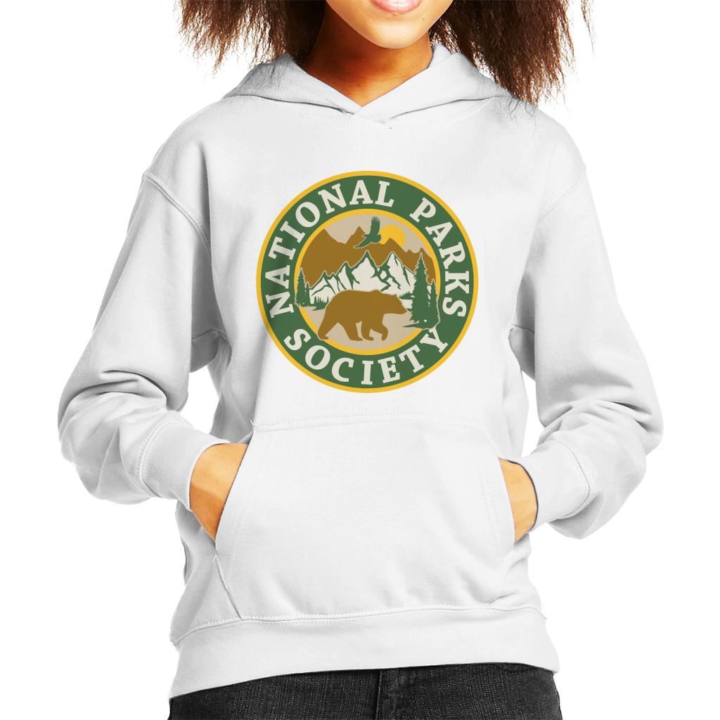 US National Parks Society Bear Roaming Badge Kid's Hooded product image 4