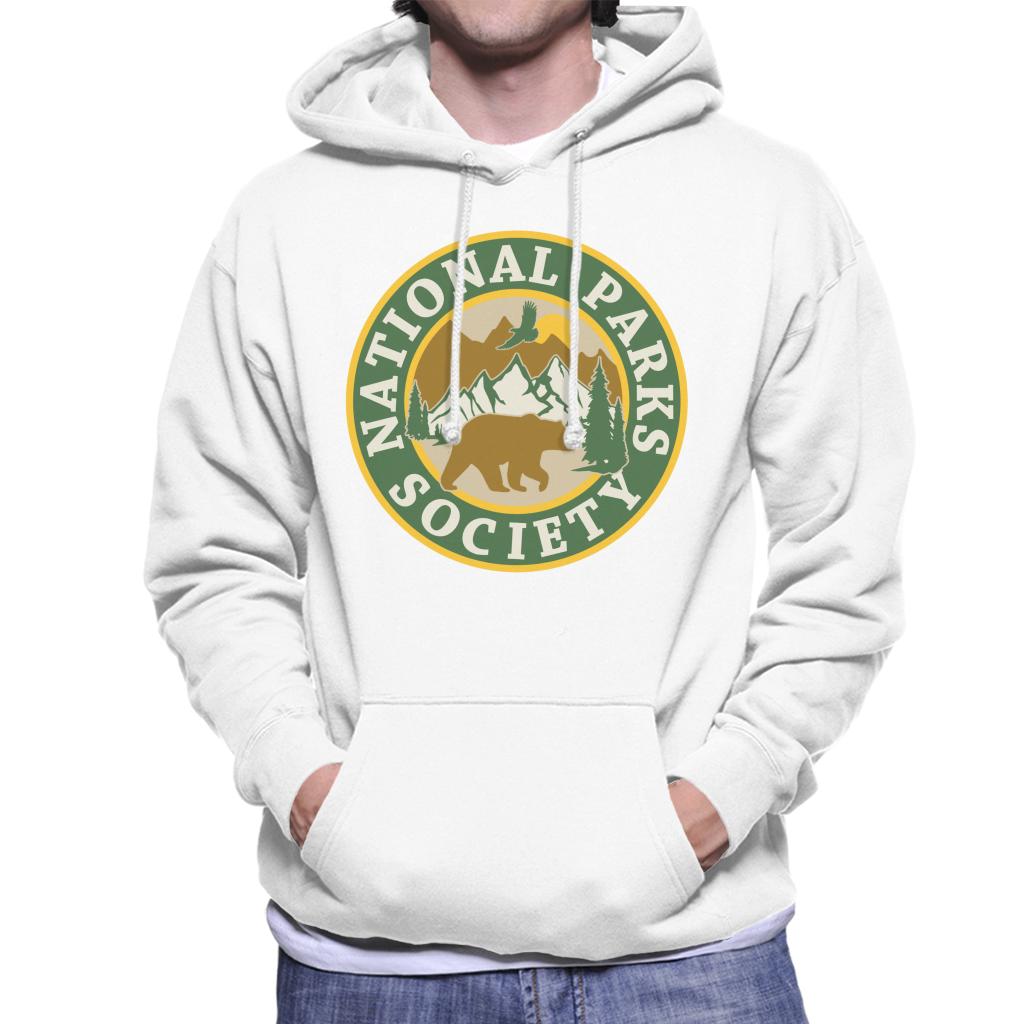 US National Parks Society Bear Roaming Badge Men's Hooded product image 1