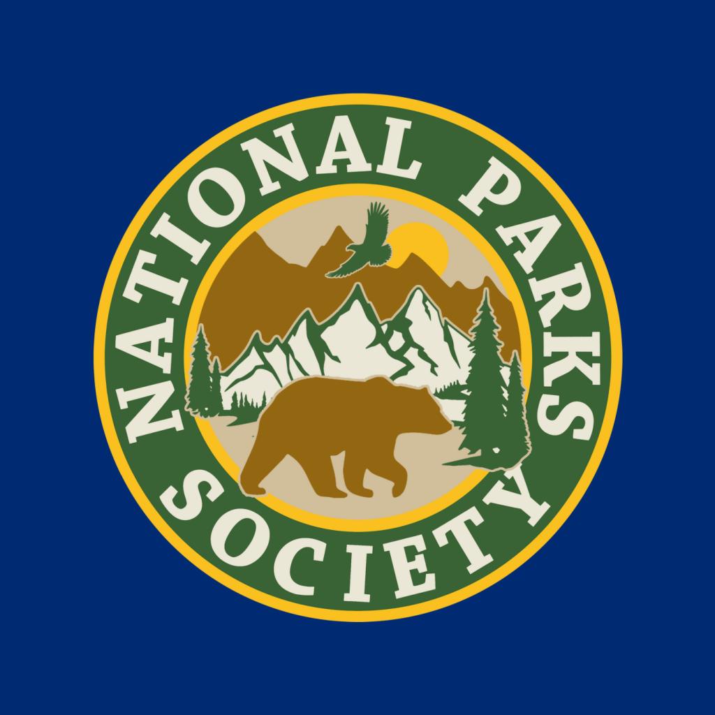 US National Parks Society Bear Roaming Badge Men's Hooded product image 5