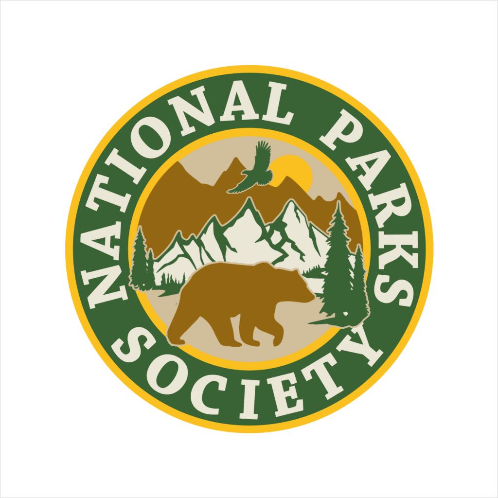 US National Parks Society Bear Roaming Badge Men's Hooded product image 2
