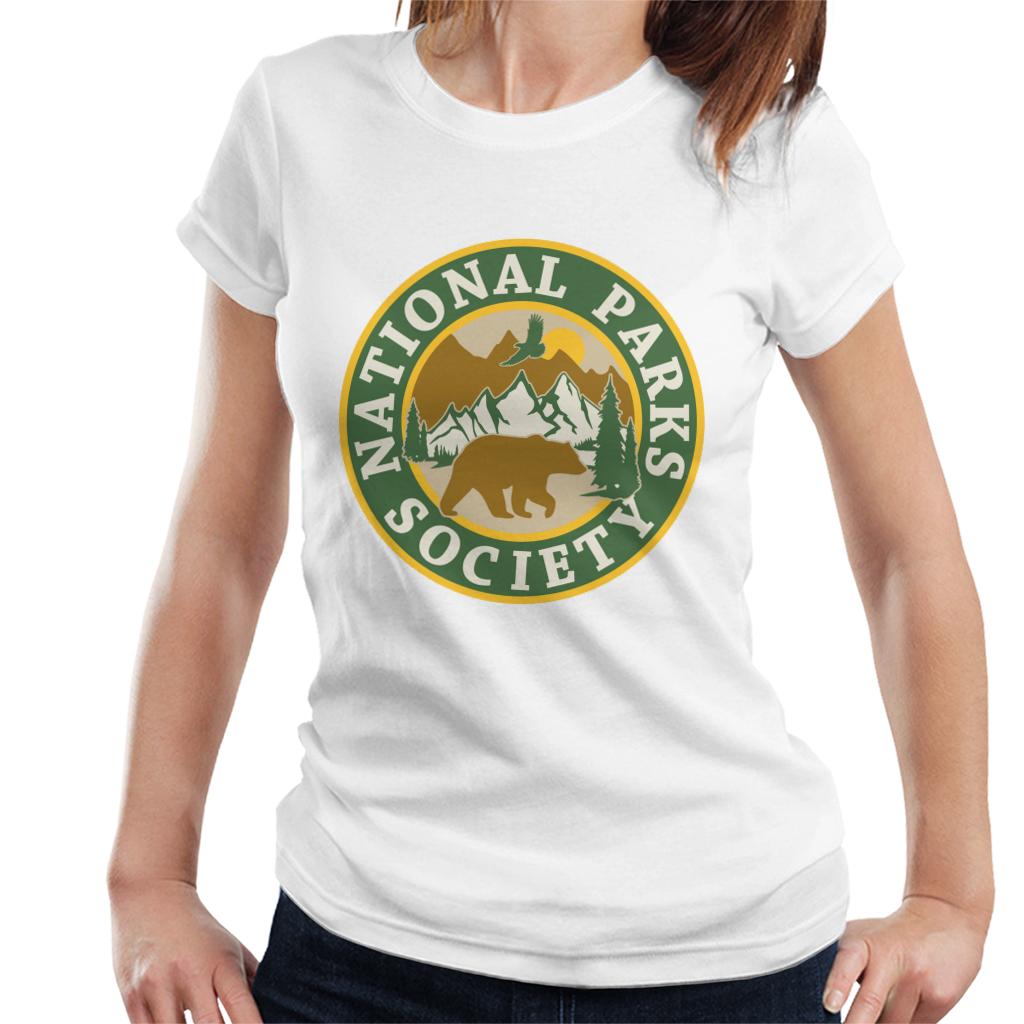 US National Parks Society Bear Roaming Badge Women's T-Shirt product image 1