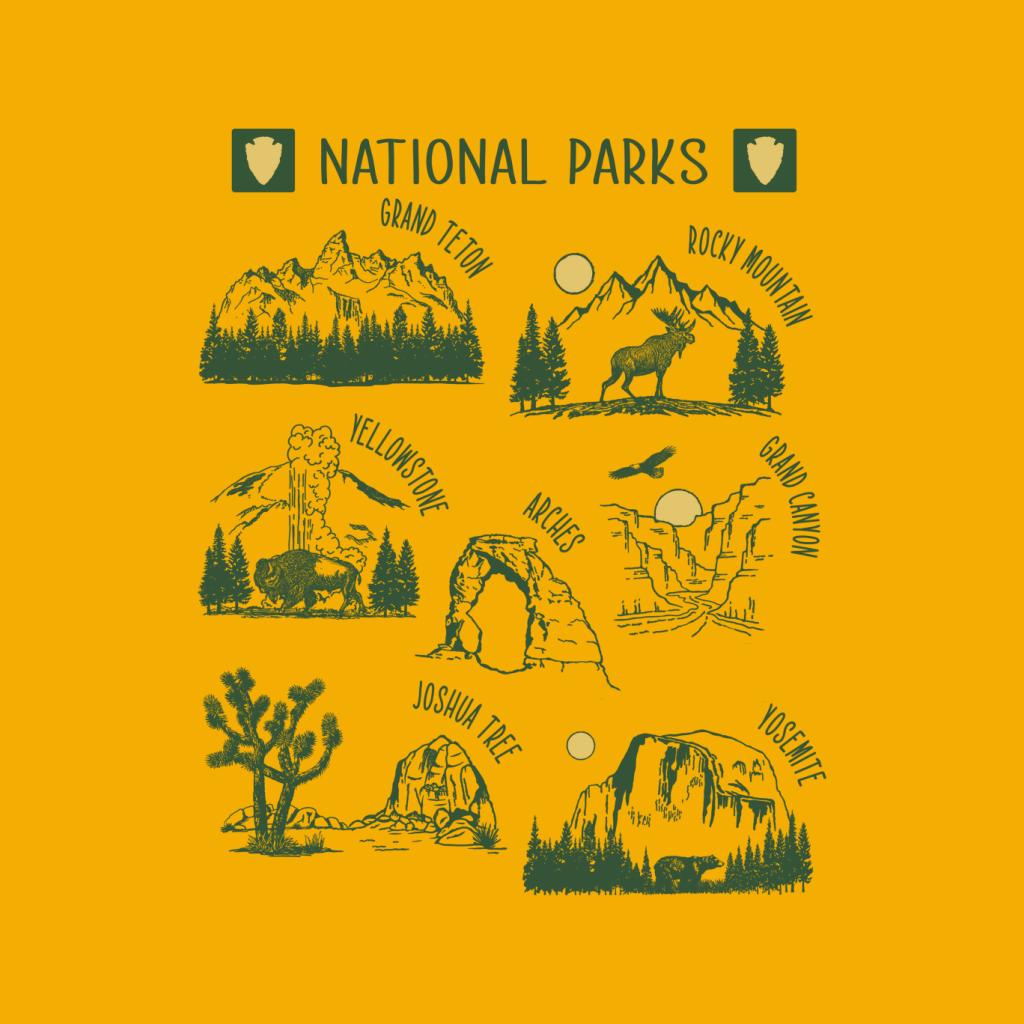 US National Parks Montage Kid's T-Shirt product image 7