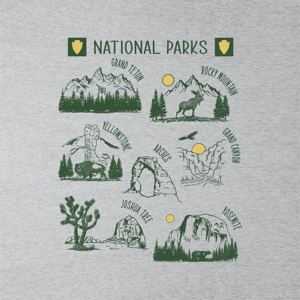 US National Parks Montage Men's Hooded Sweatshirt product image 2