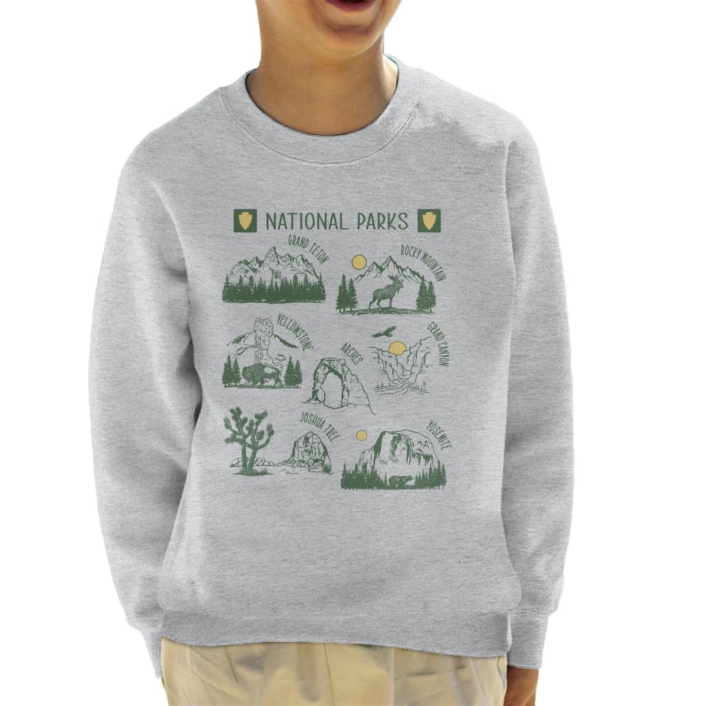 US National Parks Montage Kid's Sweatshirt product image 1