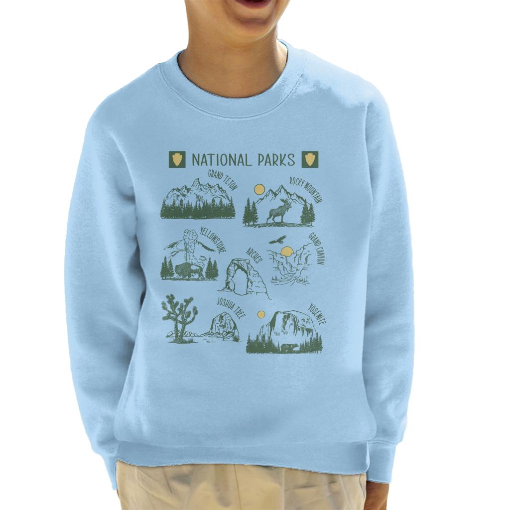 US National Parks Montage Kid's Sweatshirt product image 4