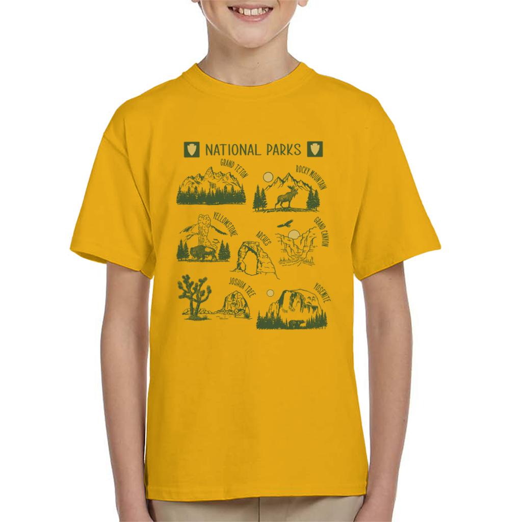 US National Parks Montage Kid's T-Shirt product image 6