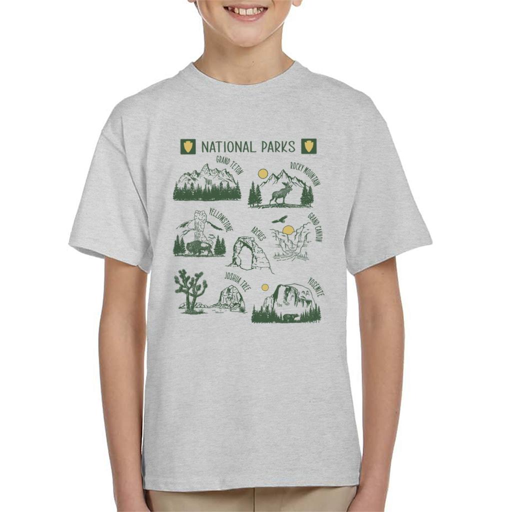 US National Parks Montage Kid's T-Shirt product image 1